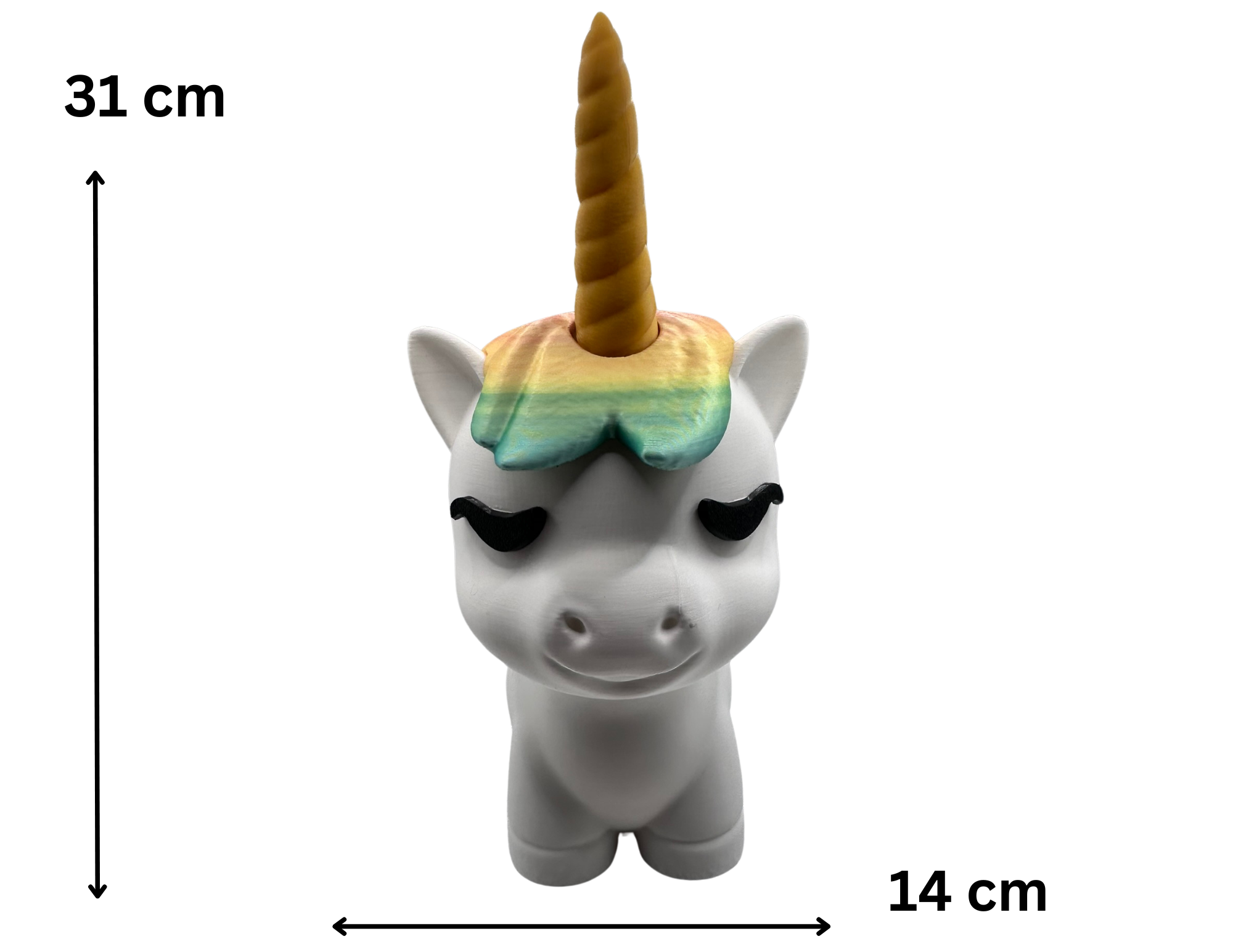 Skarbonka jednorożec o baśniowej liliowej grzywie zachód słońca po burzy pastelowa tęcza - zdjęcie 2