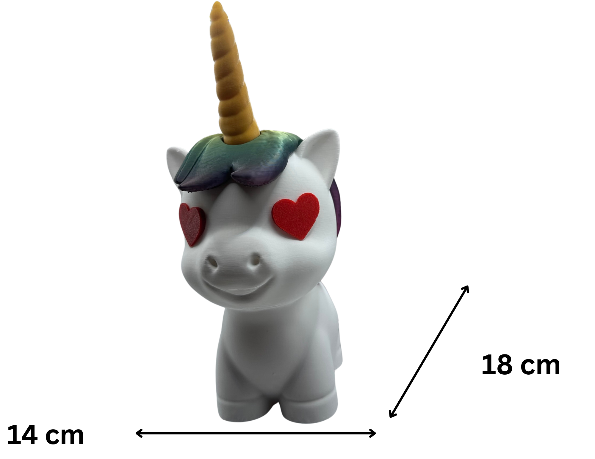 Jednorożec o grzywie i ogonie w kolorze kosmiczno fioletowej nocy skarbonka - zdjęcie 6