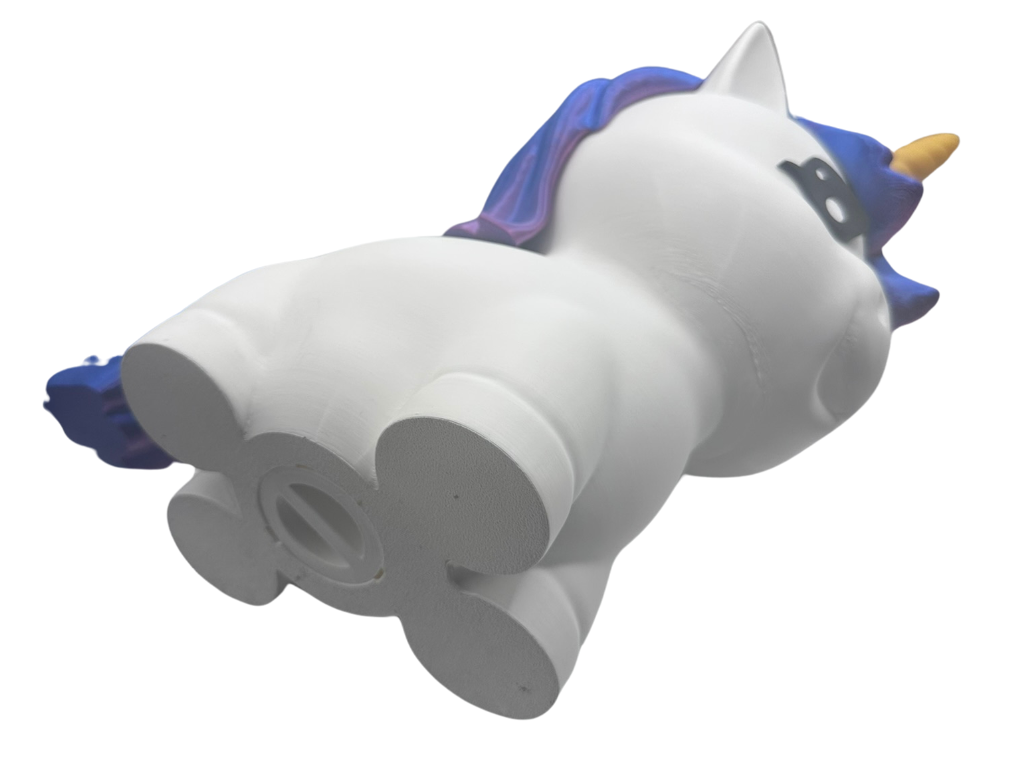 Jednorożec o grzywie i ogonie w kolorze kosmiczno fioletowej nocy skarbonka - zdjęcie 12