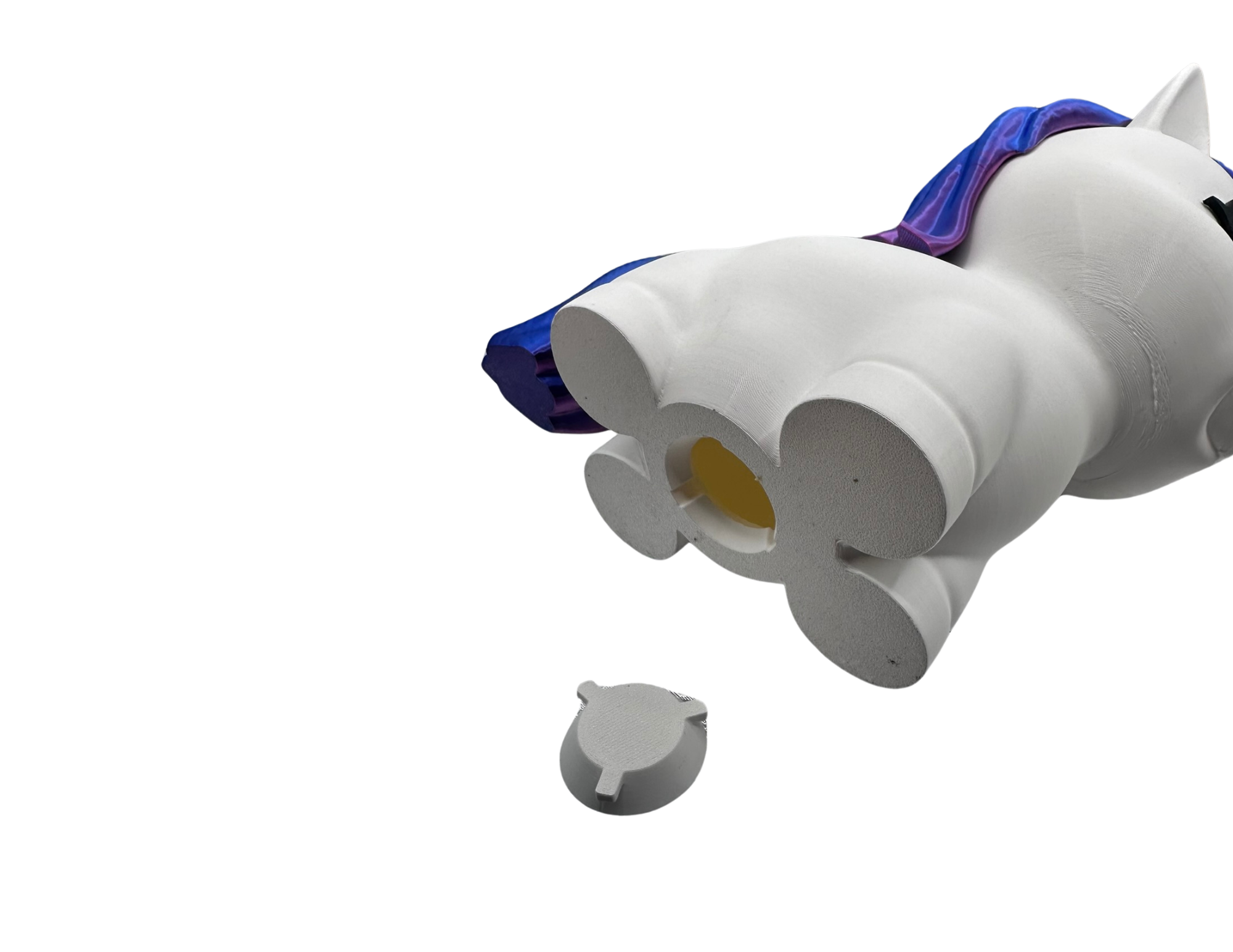 Jednorożec o grzywie i ogonie w kolorze kosmiczno fioletowej nocy skarbonka - zdjęcie 13