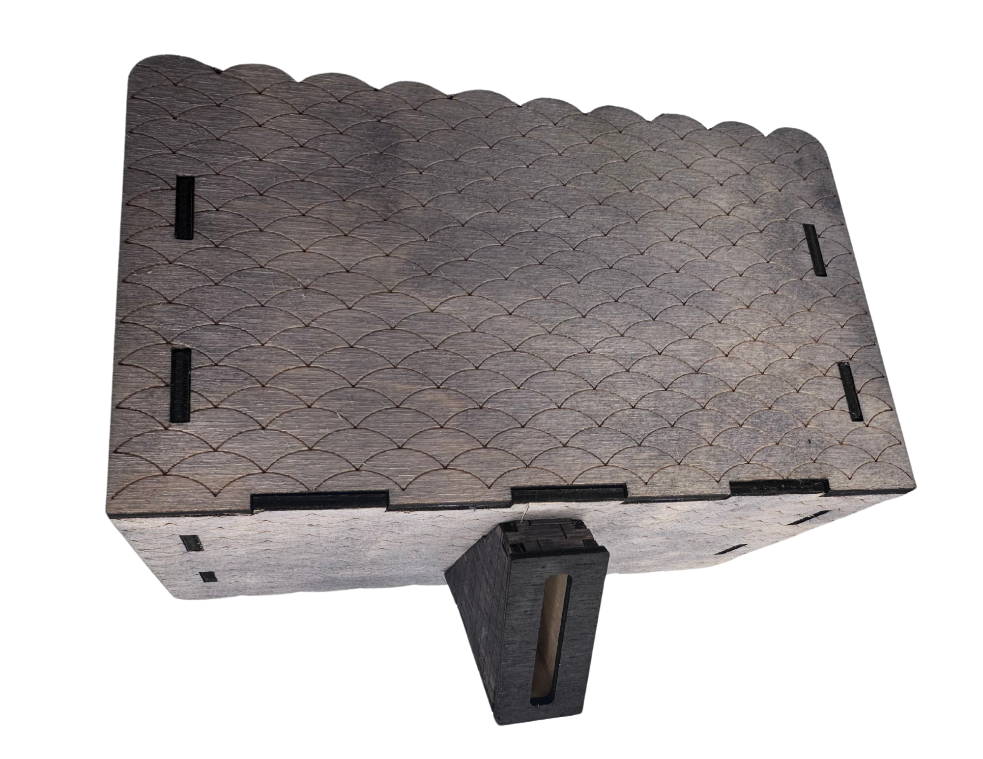 Skarbonka domek drewniany BANK piggy bank zdobiony  - zdjęcie 4