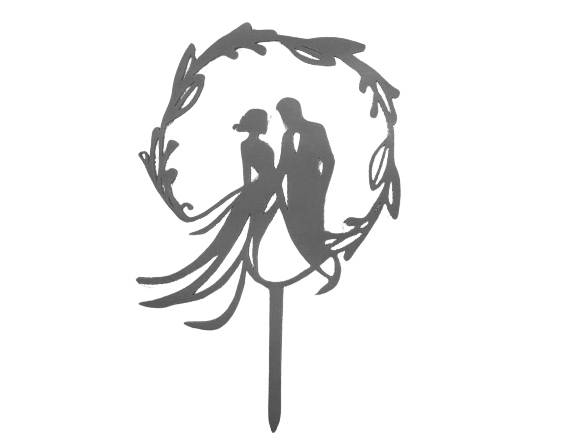 Topper rocznica ślubu para ślub czarny - CraftJoy