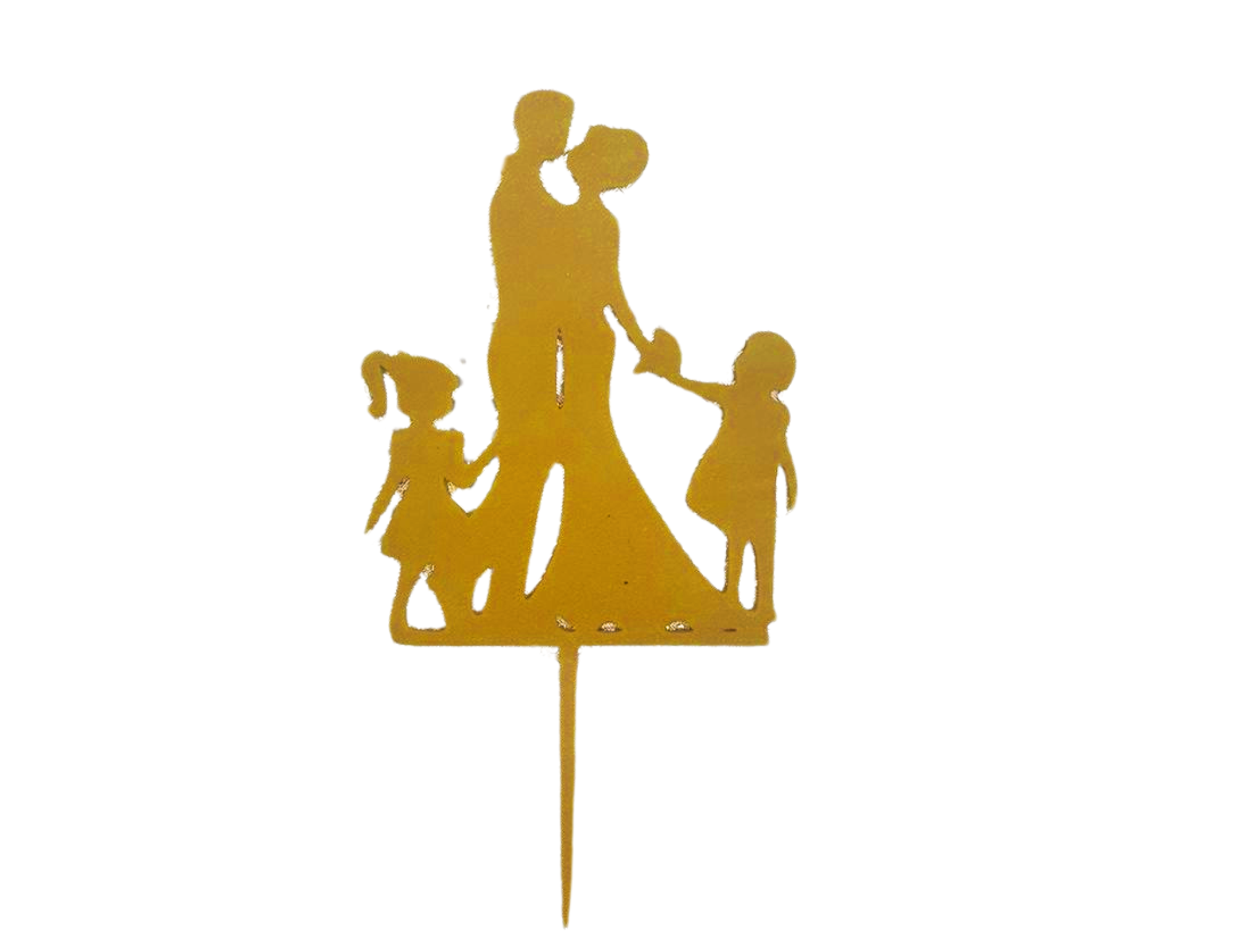 Topper ślubny z dziećmi rocznica ślubu para ślub złoty - CraftJoy