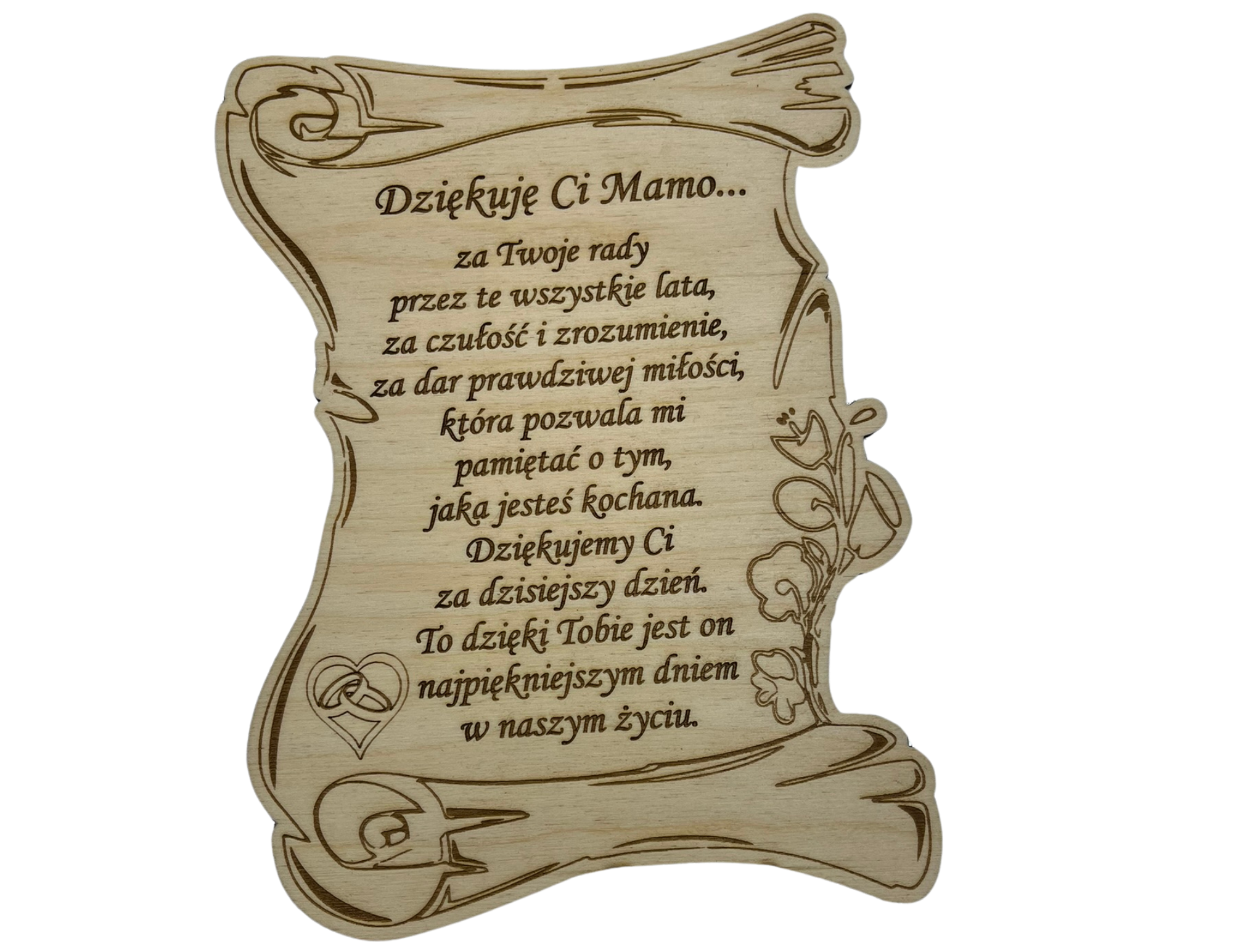 Prezent na Dzień Matki Dyplom z Podziękowaniem dla Mamy Elegancki Upominek - CraftJoy