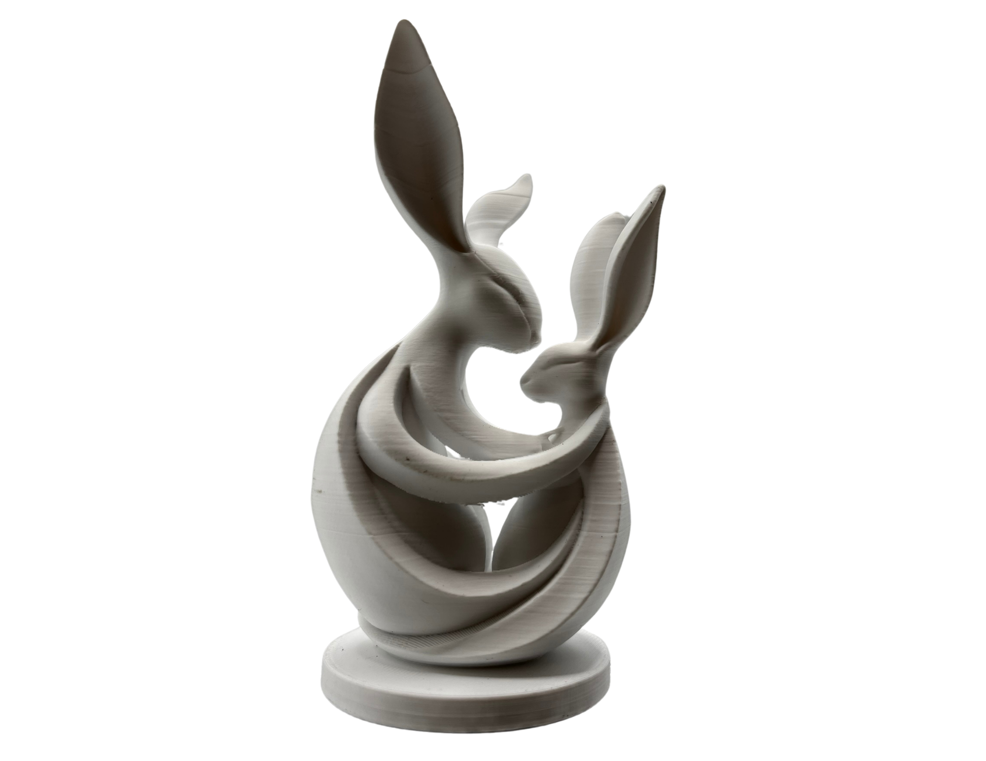 Nowoczesna Figurka Wielkanocna – Zajączki Rodzinne Mama i Maluszek – Figurka do Koszyczka lub na Stół L - CraftJoy