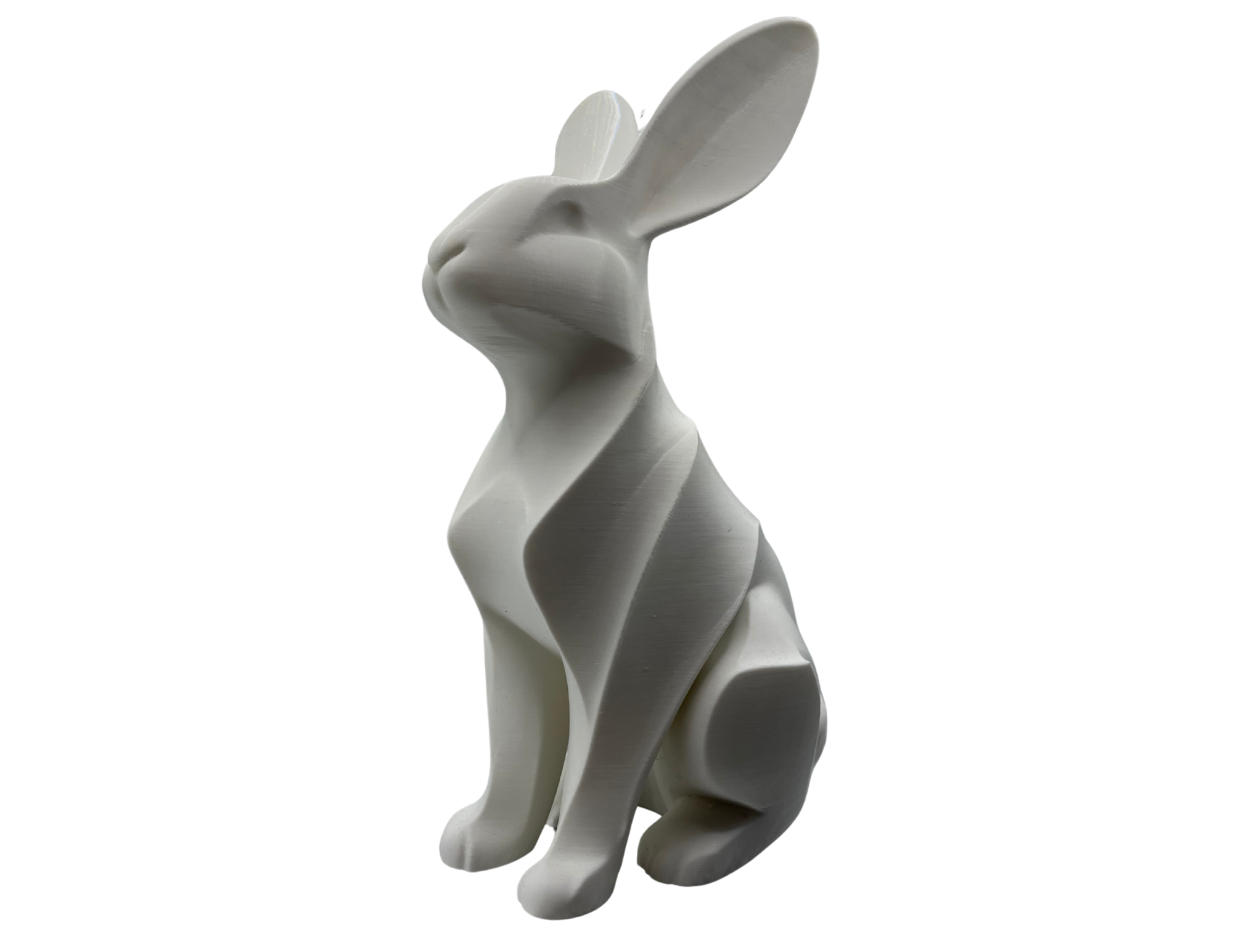 Zając geometryczny M – nowoczesna dekoracja 3D minimalistyczna rzeźba z charakterem - CraftJoy