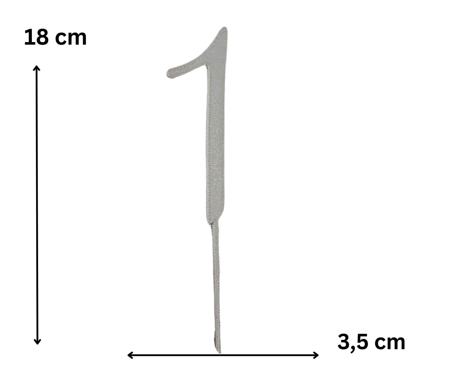 Topper urodzinowy cyfra 1 PLA złoto srebro dekoracja tortu topper roczek 18 - CraftJoy