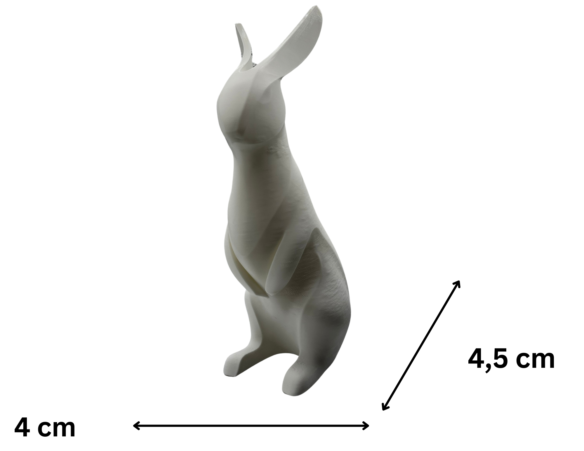 🐇 Zajączek do wielkanocnego koszyczka ozdoba wielkanocna figurka z PLA 8 cm - zdjęcie 5