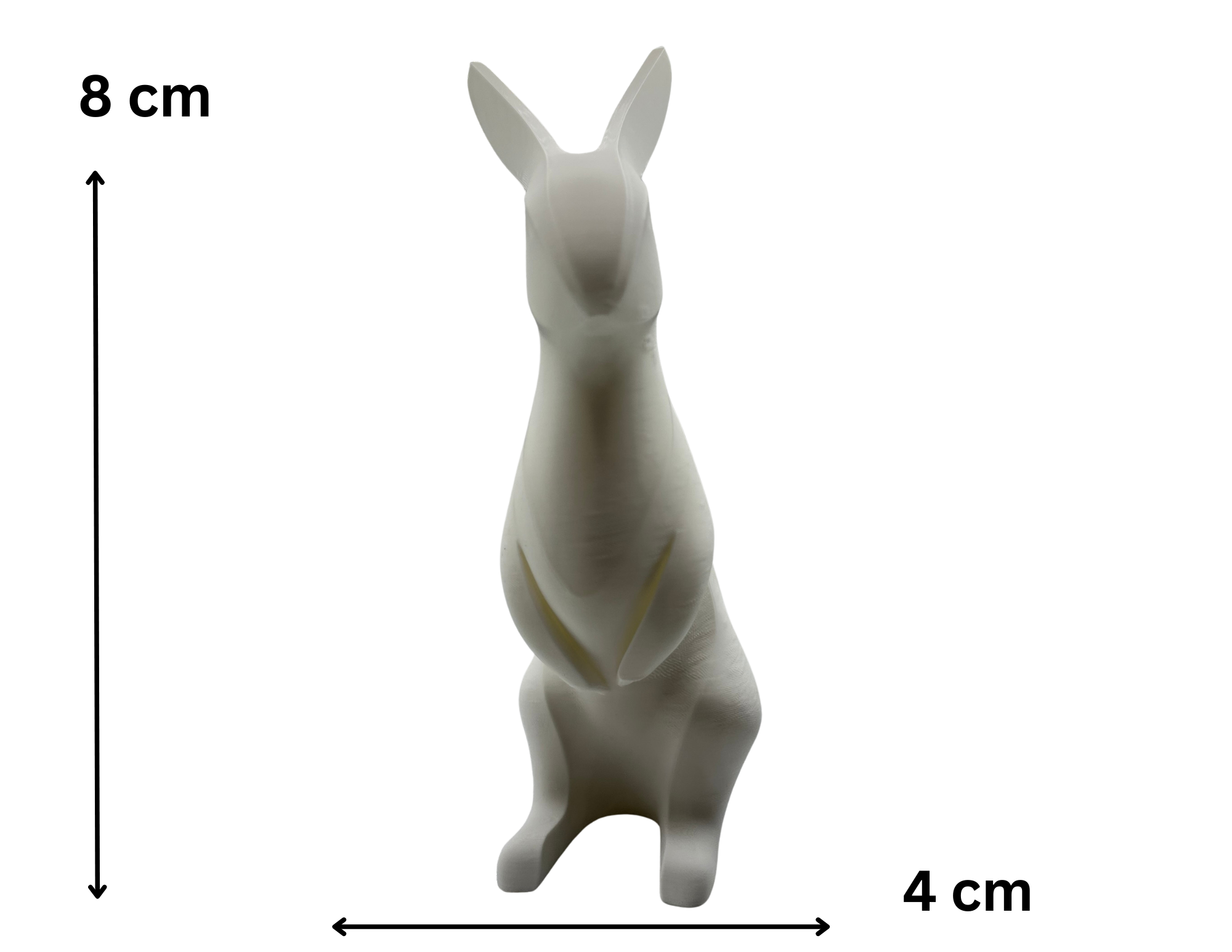🐇 Zajączek do wielkanocnego koszyczka ozdoba wielkanocna figurka z PLA 8 cm - zdjęcie 6
