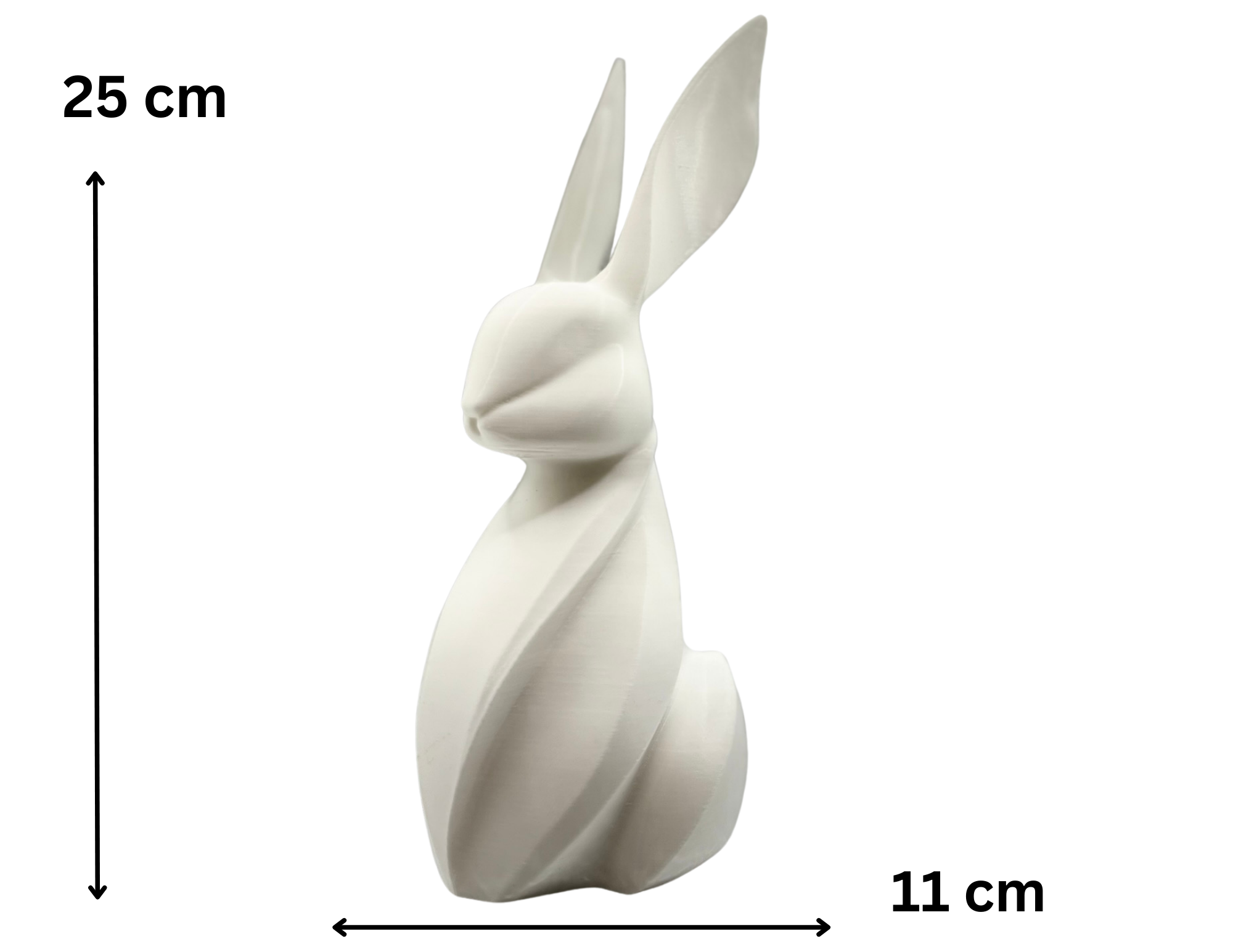 🐇 Zajączek wielkanocny designerski dekoracja 3D nowoczesny figurka prezent - zdjęcie 3