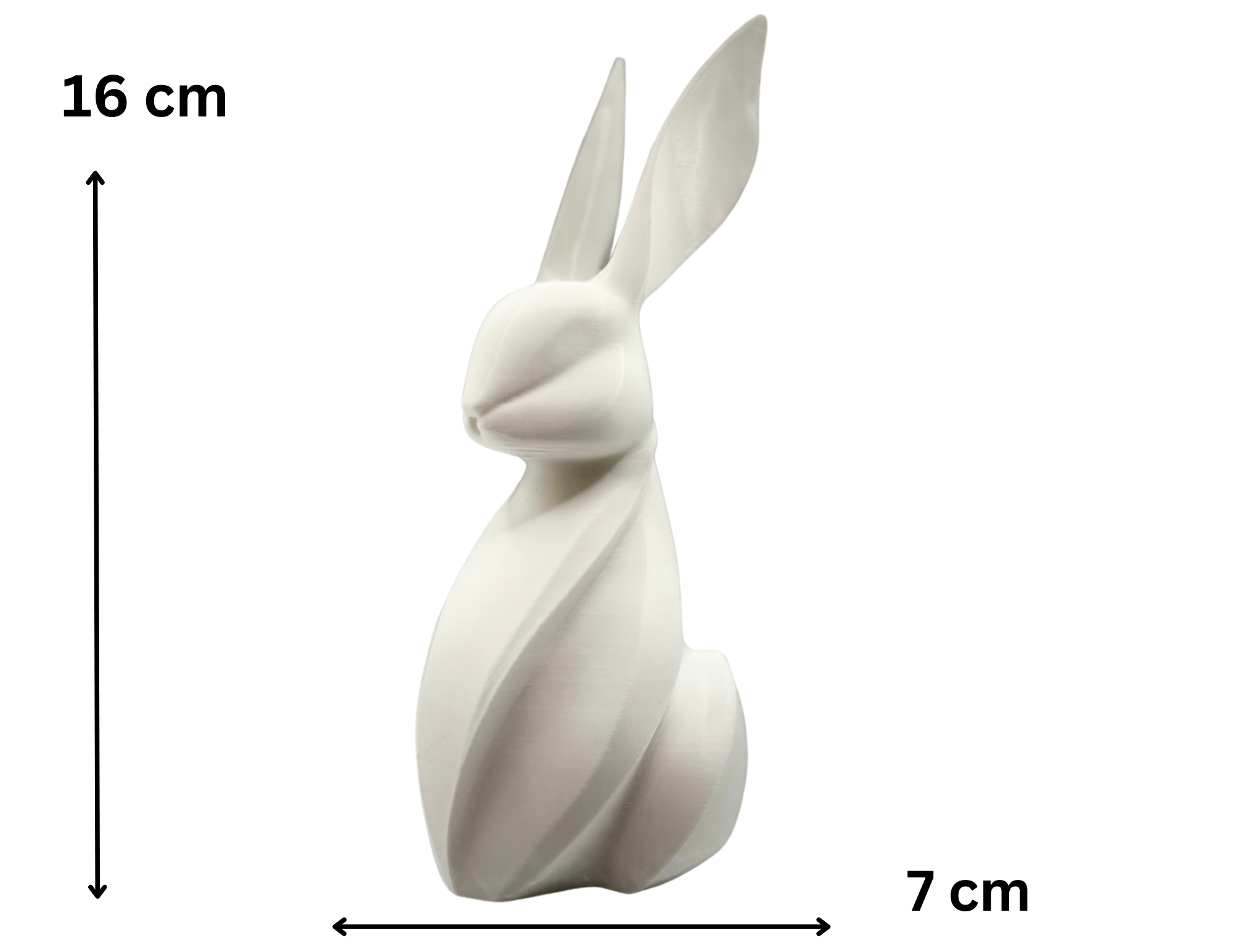 🐇 Zajączek wielkanocny designerski dekoracja 3D nowoczesny figurka prezent średni - zdjęcie 6