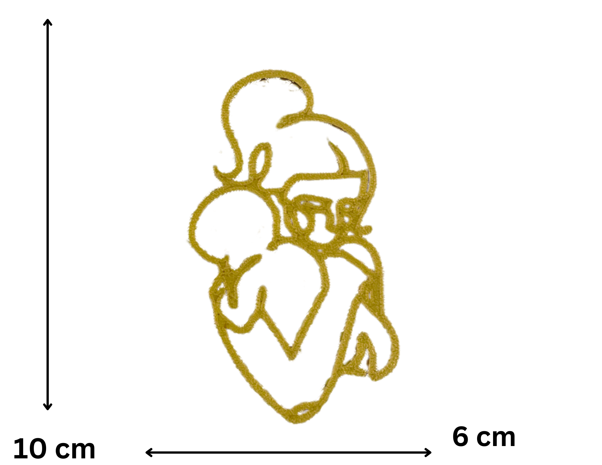 Topper BABY SHOWER boczny Chrzest Święty Dekoracja tortu Mama z dzieckiem - CraftJoy