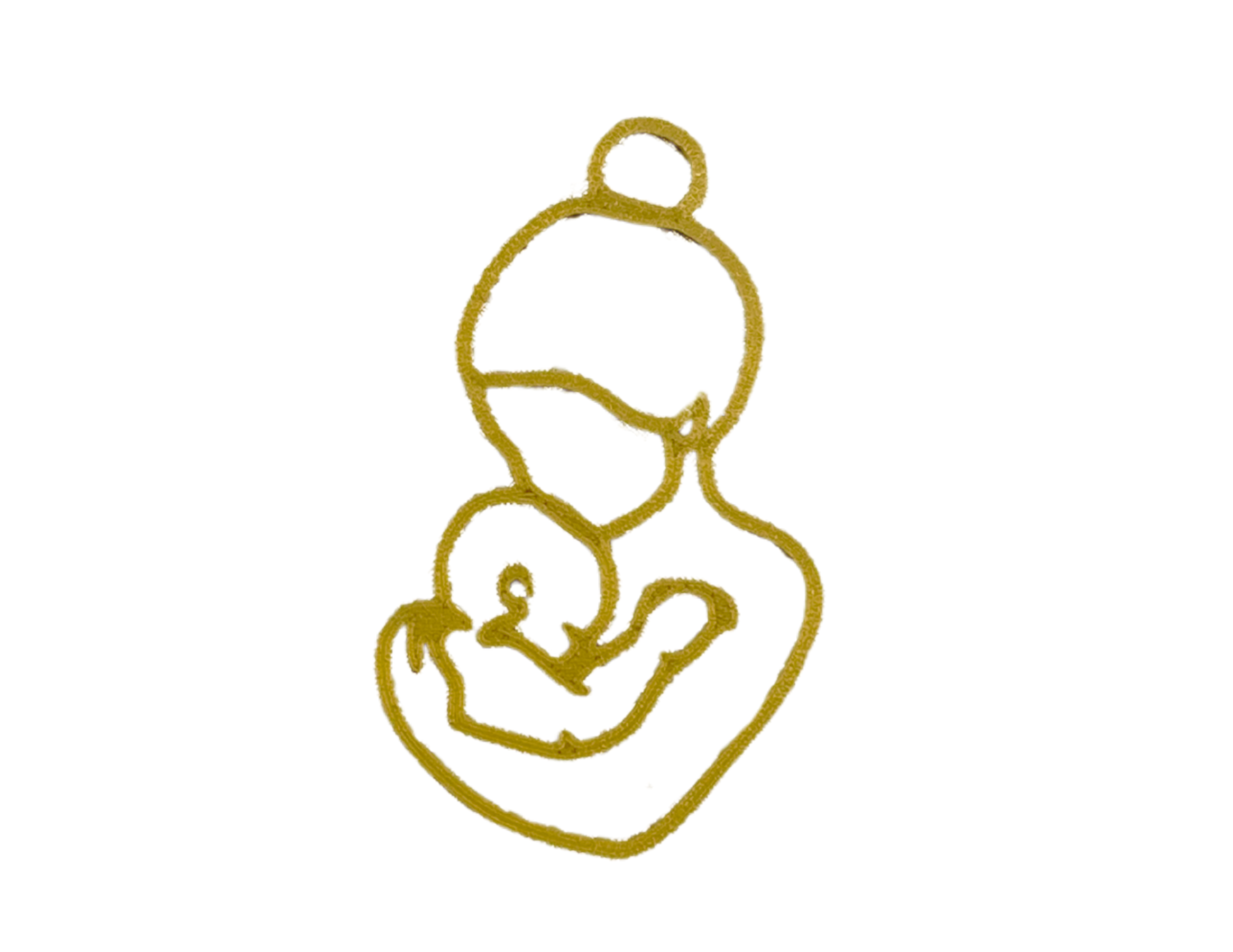 Topper BABY SHOWER boczny Chrzest Święty Dekoracja tortu Mama z dzieckiem - CraftJoy