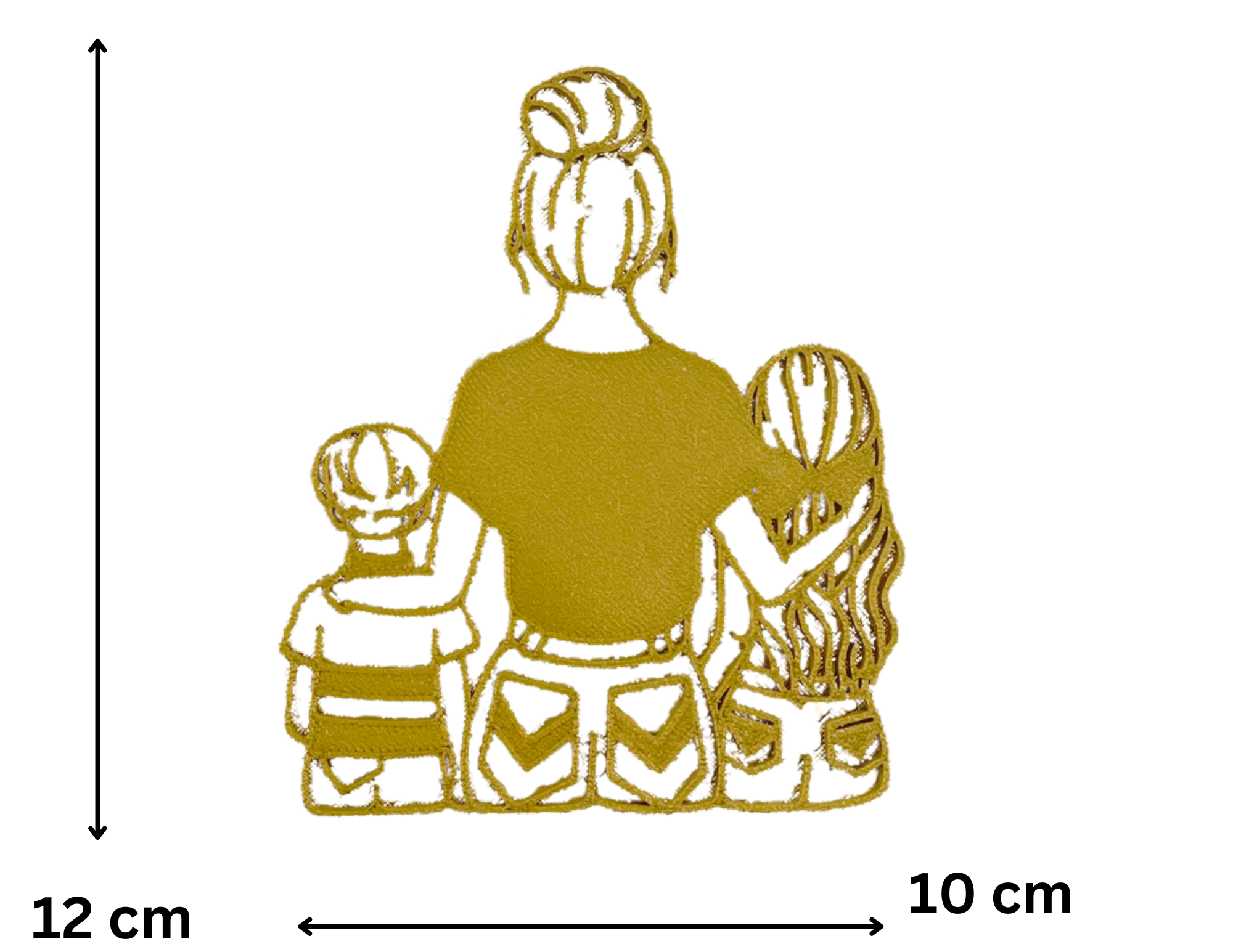 Topper Mama Dzień Matki boczny Dekoracja tortu Mama z dziećmi - zdjęcie 1