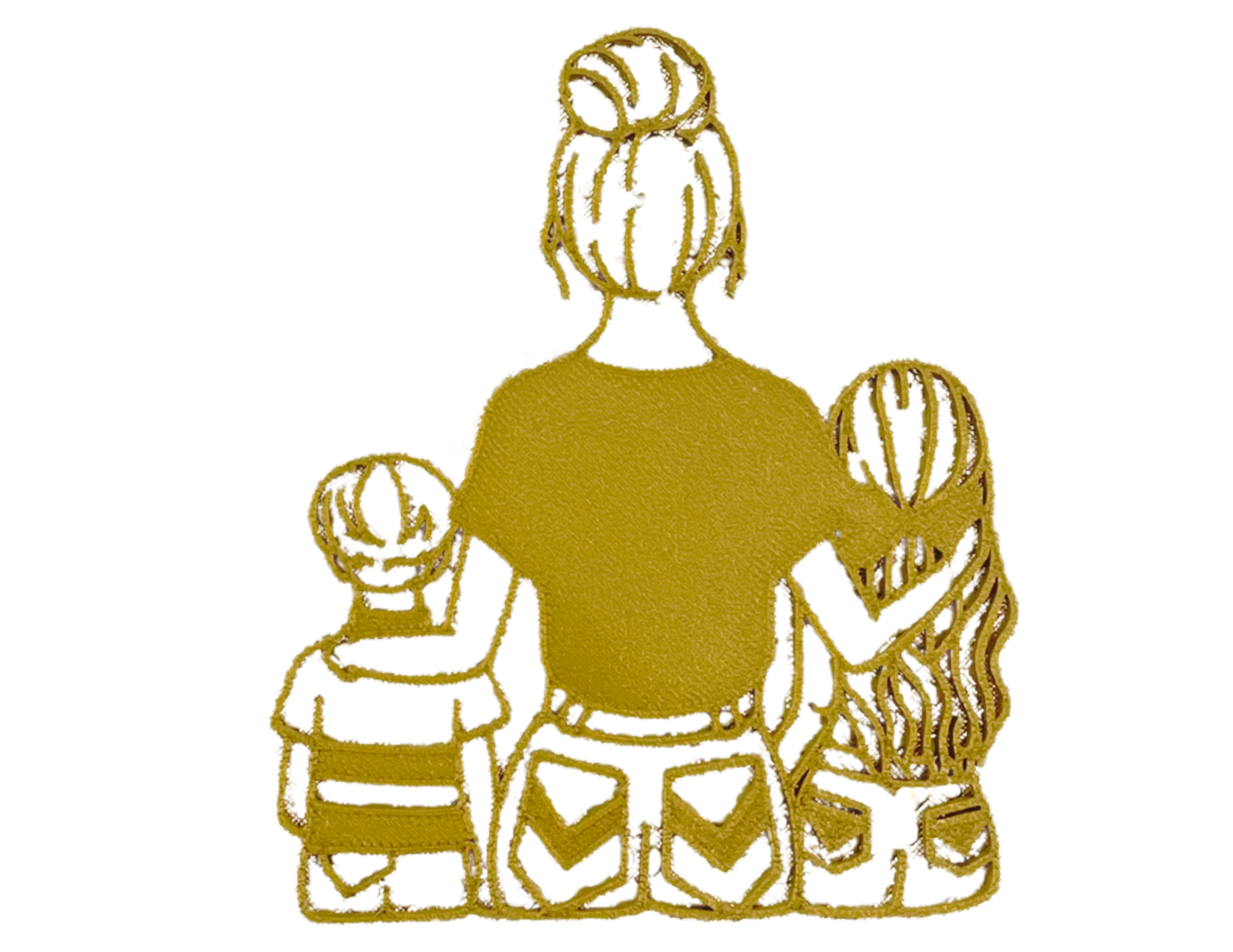 Topper Mama Dzień Matki boczny Dekoracja tortu Mama z dziećmi - CraftJoy