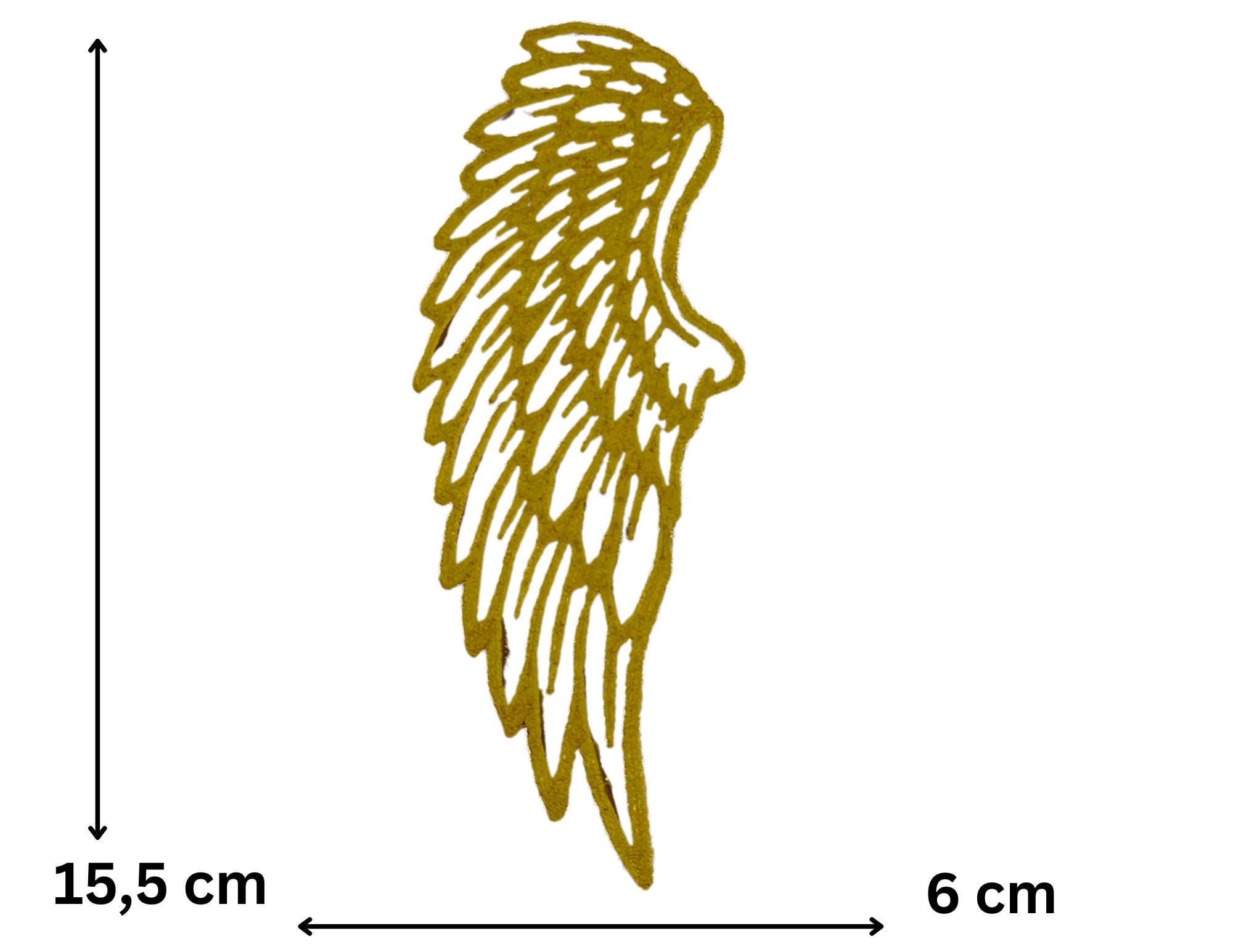 Topper boczny na Pierwszą Komunię Świętą Chrzest Święty Dekoracja tortu • Złoty, elegancki skrzydla 3 - zdjęcie 1