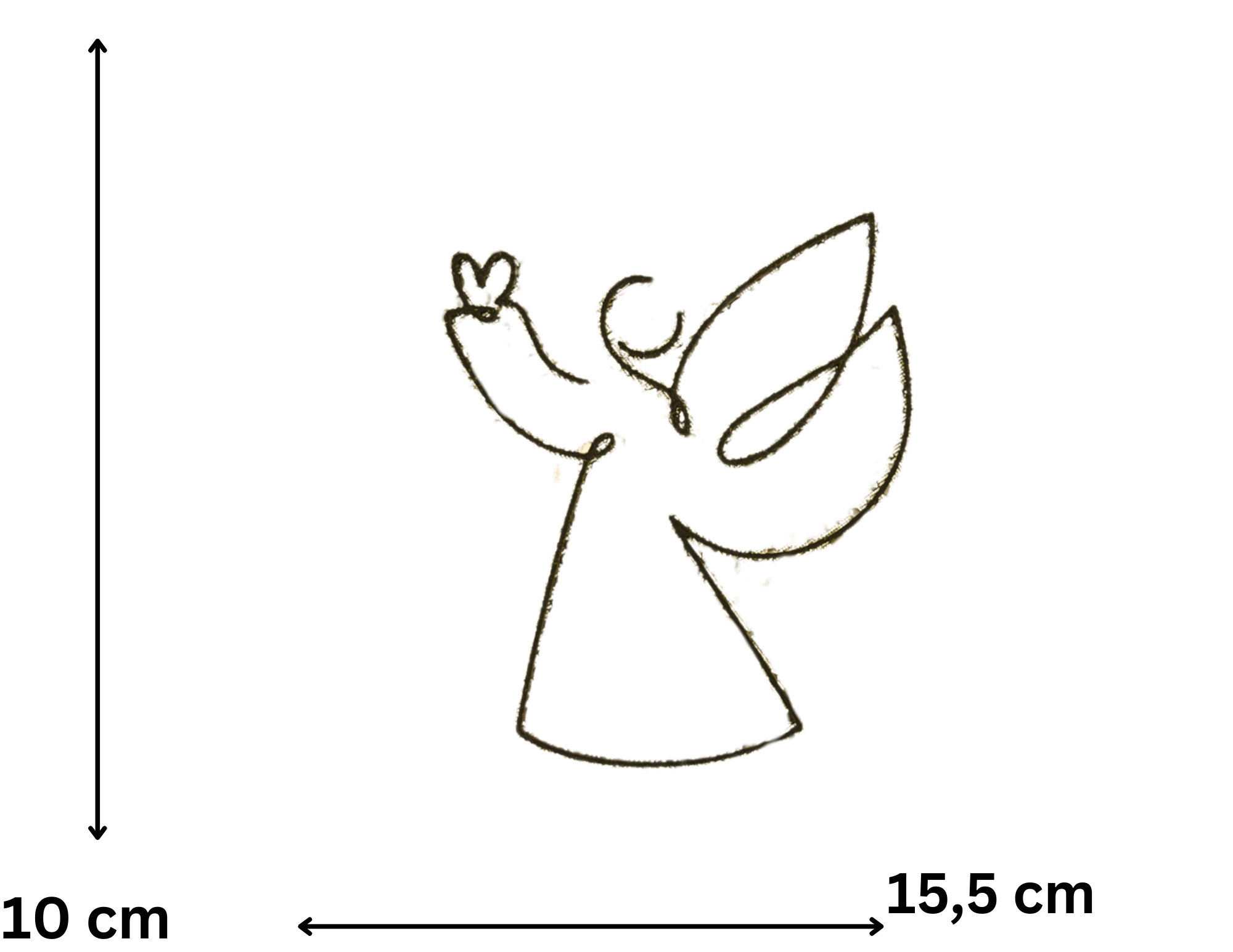 Topper boczny Pierwsza Komunia Święta Chrzest Święty Dekoracja anioł zielony - zdjęcie 2