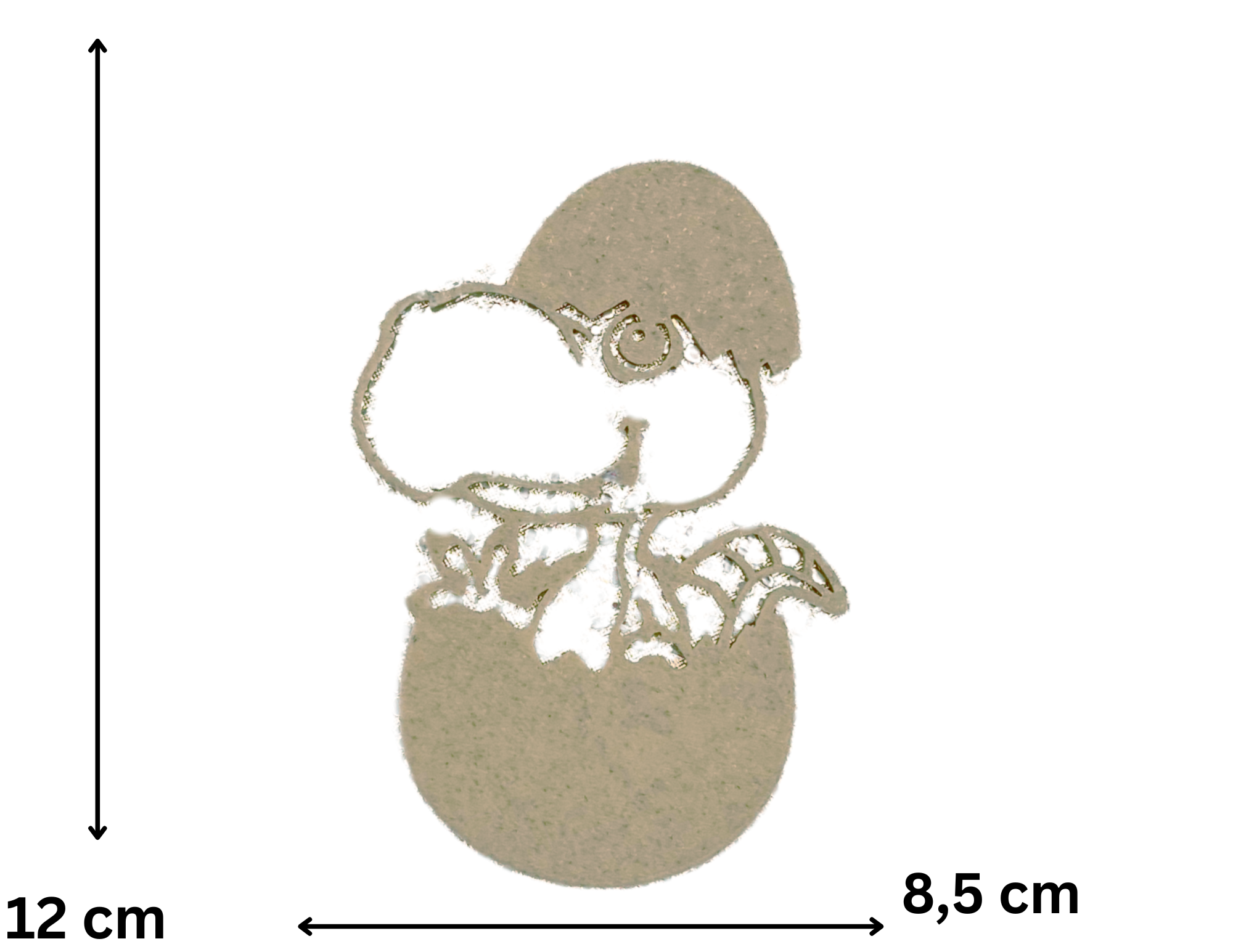 Topper boczny jajo i dinozaur  Dekoracja tortu  personalizowanan marmurkowa kaszmirowa - zdjęcie 3
