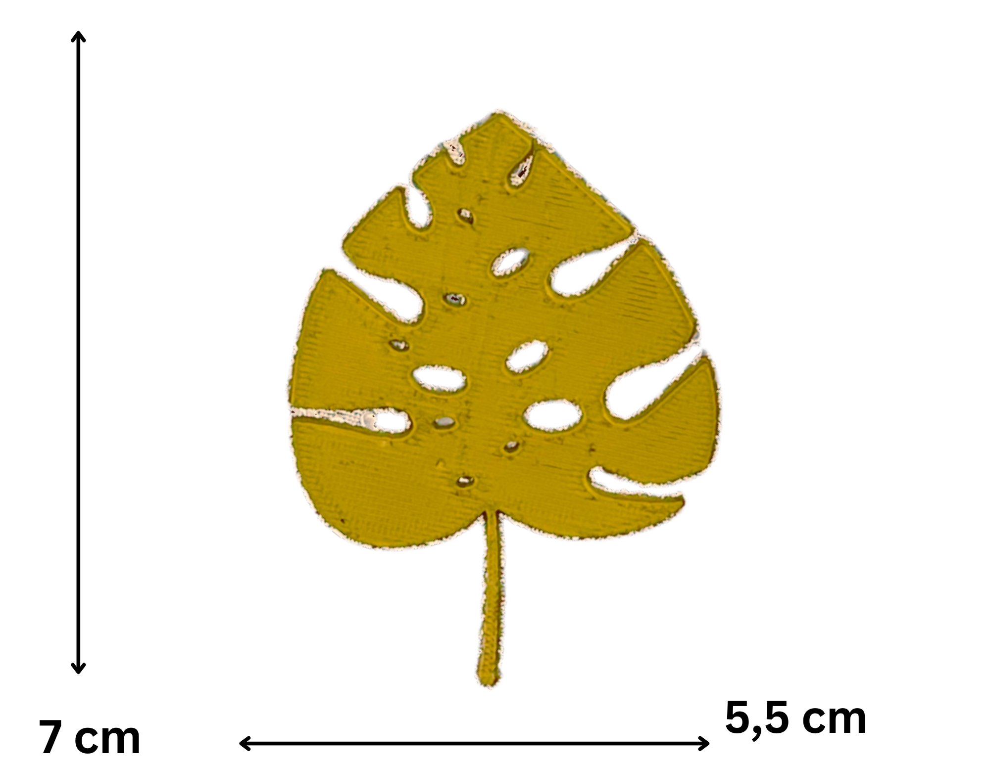 Topper boczny urodziny złoty liść 2 18 20 kamerka Dekoracja tortu monstera - CraftJoy