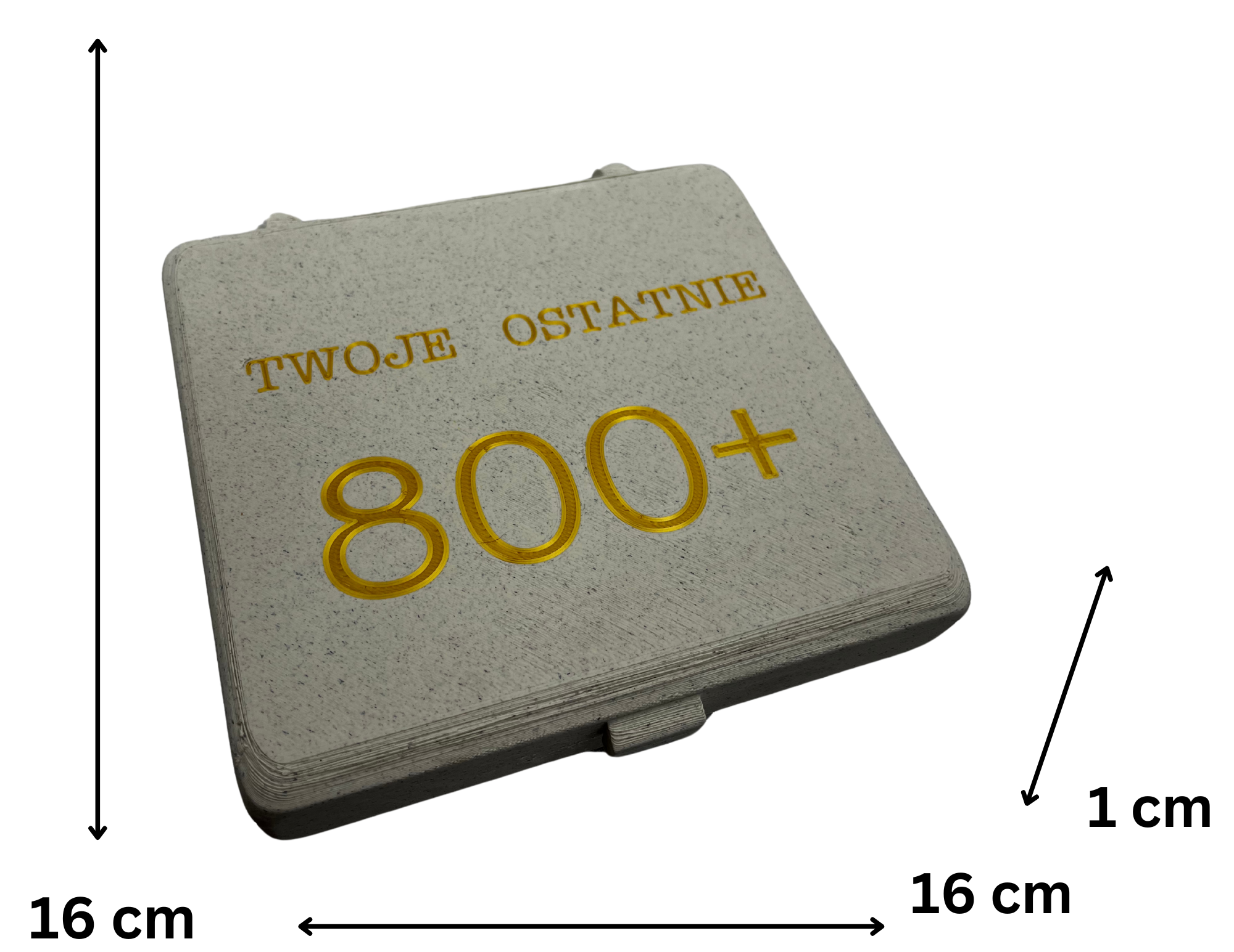 Pudełko na pieniądze 18 8-naste urodziny personalizowane złote - CraftJoy