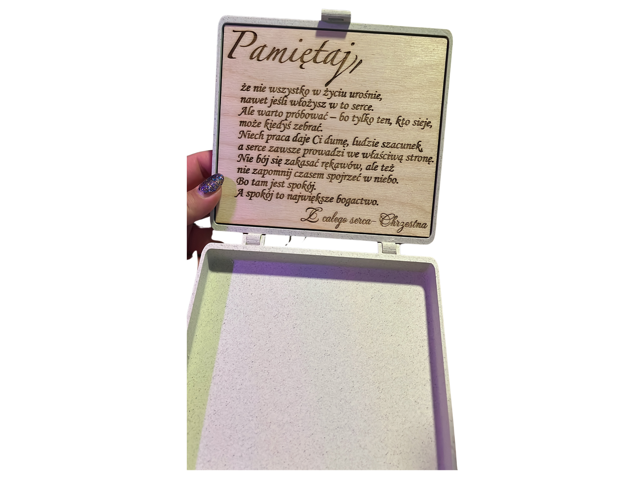 Pudełko na pieniądze 18 8-naste urodziny personalizowane złote - zdjęcie 7