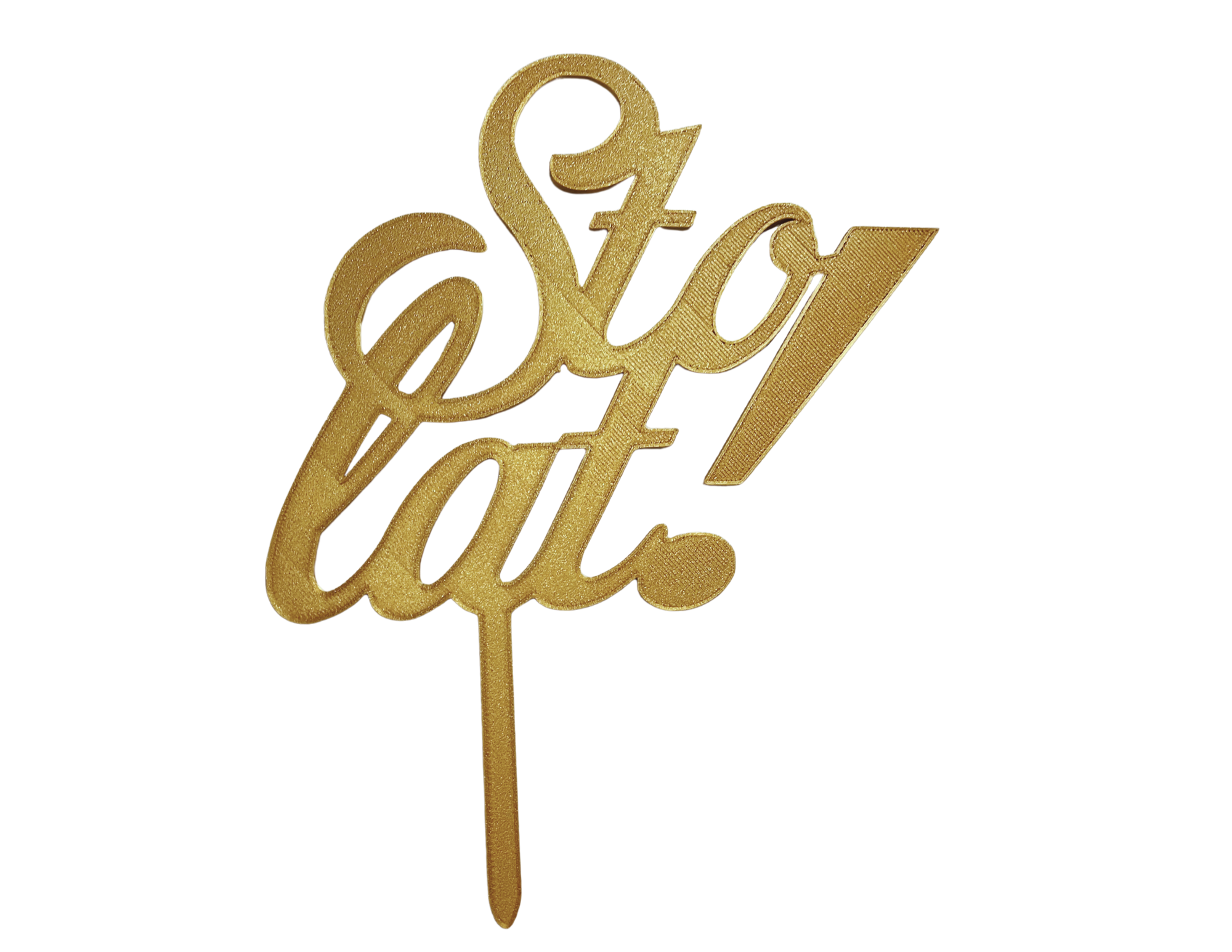 Topper urodziny Sto lat złoty dekoracja tortu ozdoba srebrny personalizacja - CraftJoy