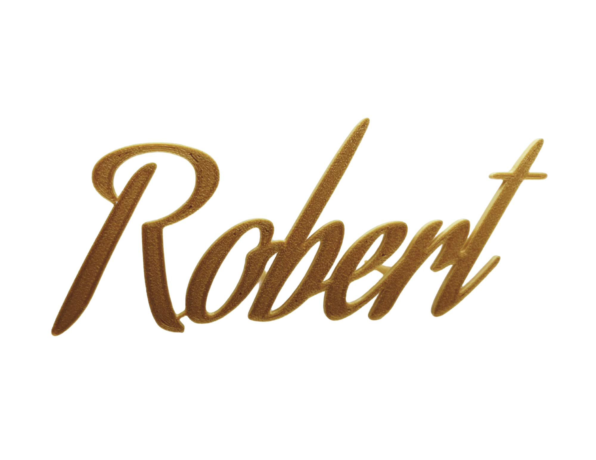 Złoty topper boczny imię lub Twój tekst z mocowaniami elegancka dekoracja tortu - CraftJoy