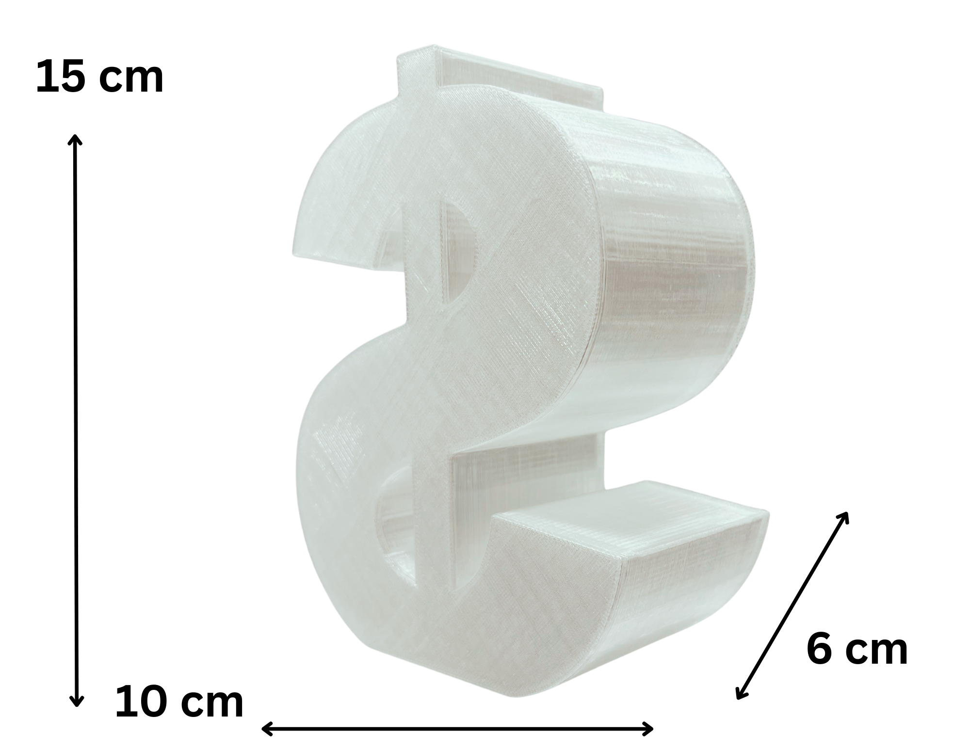 Prezent Dekoracyjna Skarbonka Dolar symbol bogactwa oszczędzania urodziny transparentny  - zdjęcie 4