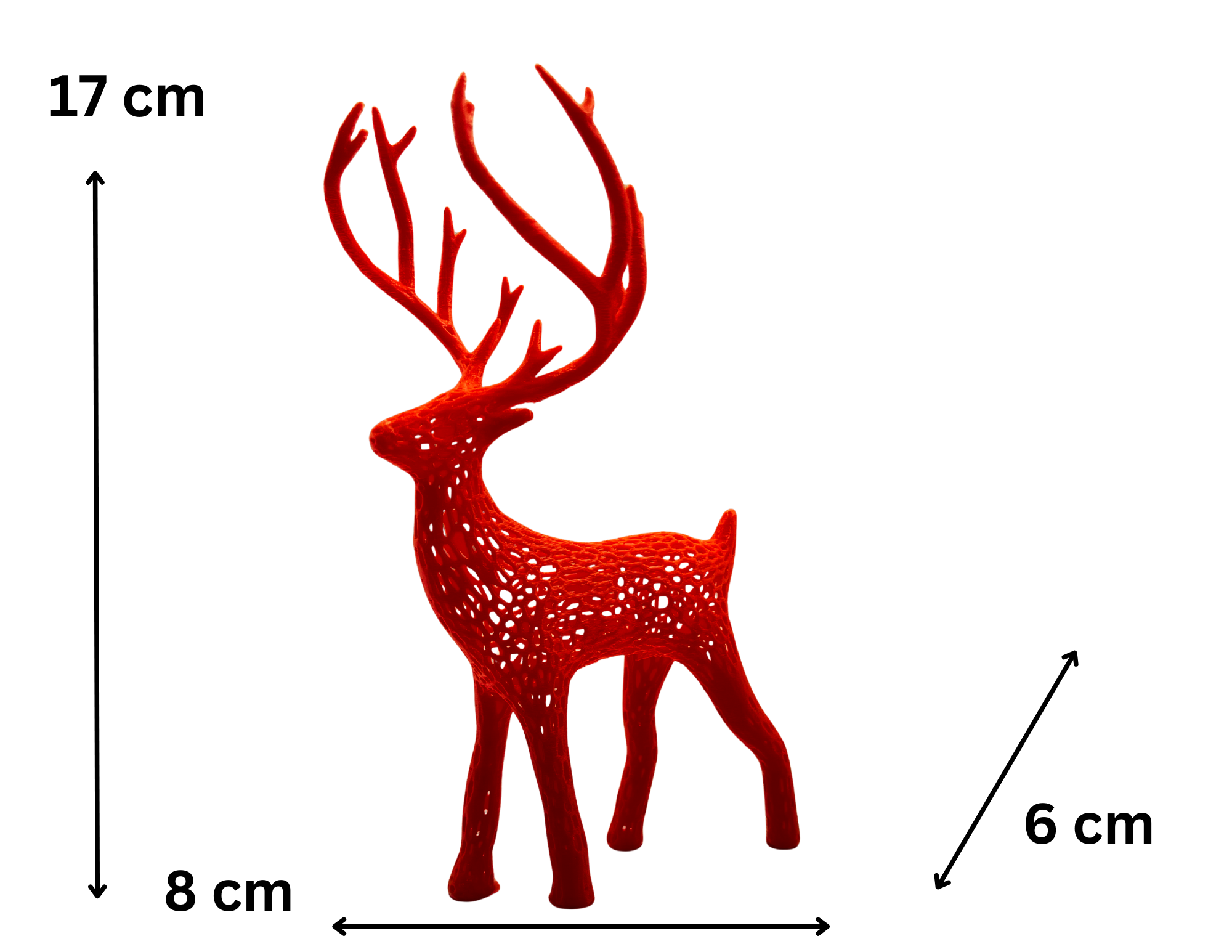 Renifer do stroika świątecznego – elegancka ozdoba, dekoracja Boże Narodzenie - zdjęcie 3