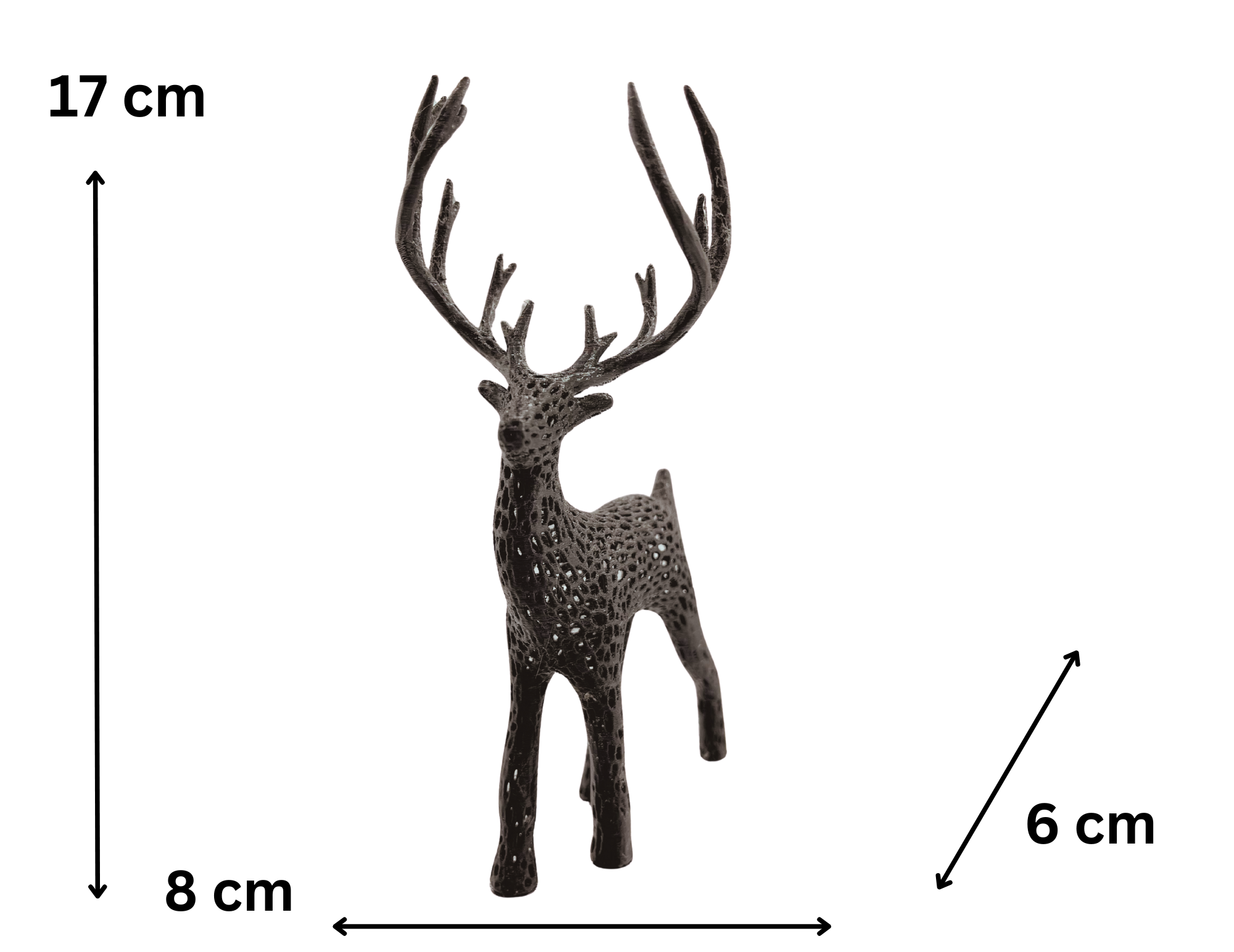 Renifer do stroika świątecznego – elegancka ozdoba, dekoracja Boże Narodzenie - zdjęcie 3