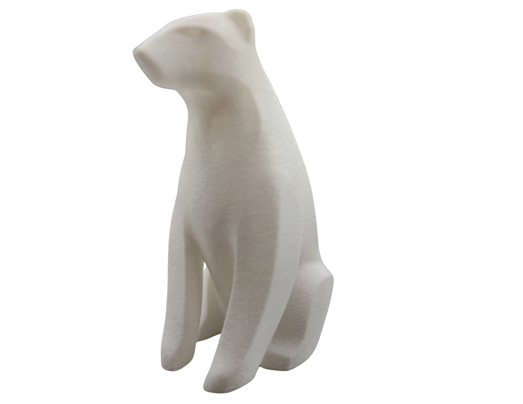 Świąteczna ozdoba elegancka nowoczesna biała figurka ozdoba na święta zimę  - zdjęcie 1