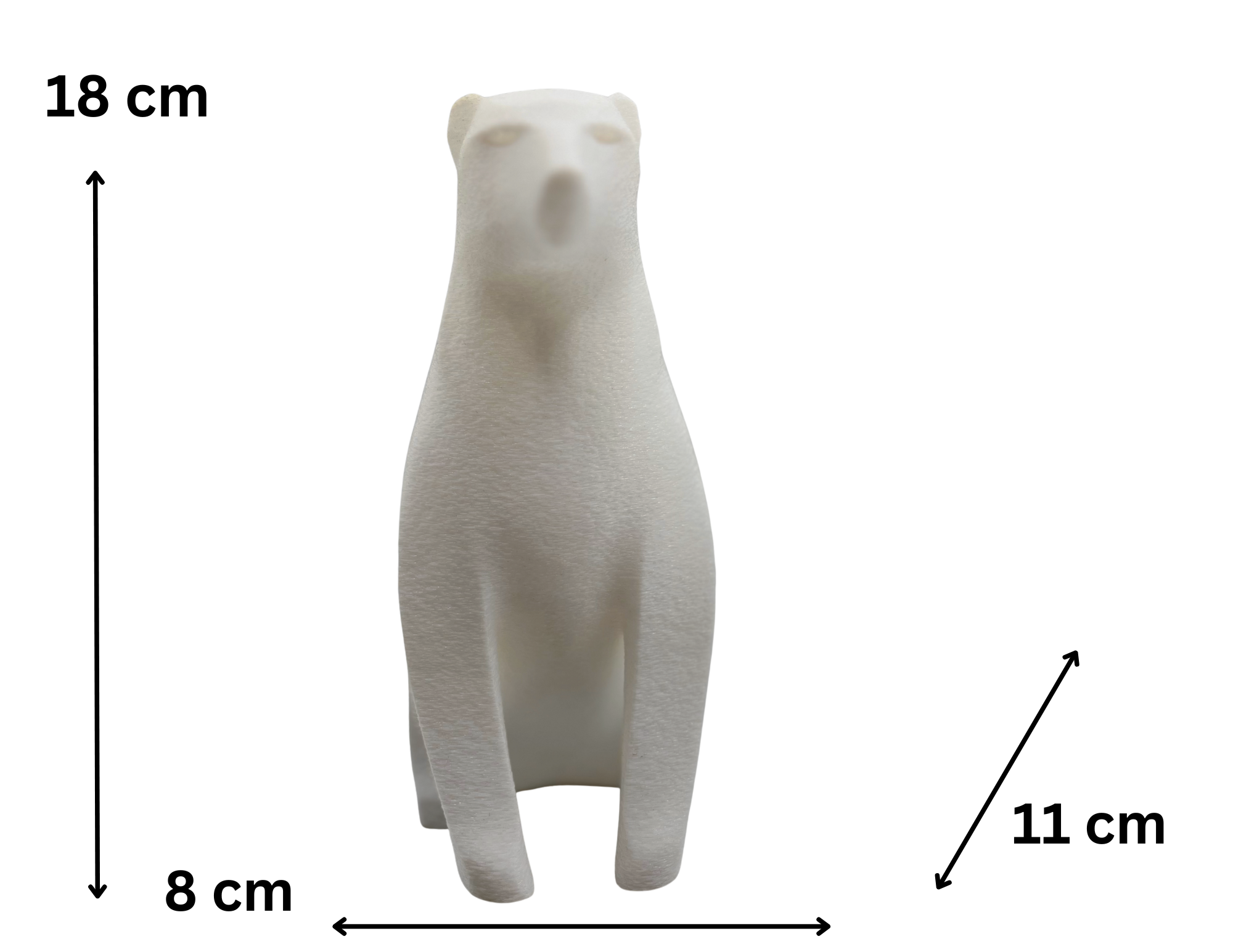 Świąteczna ozdoba elegancka nowoczesna biała figurka ozdoba na święta zimę  - zdjęcie 4