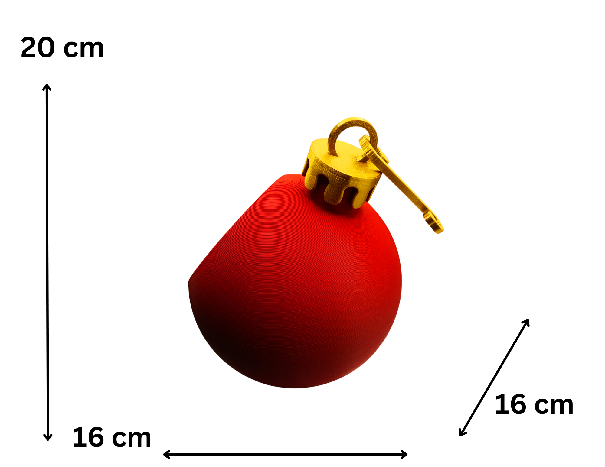 Bombka świąteczna pojemnik na słodycze 20 cm dekoracja PERSONALIZACJA - zdjęcie 3