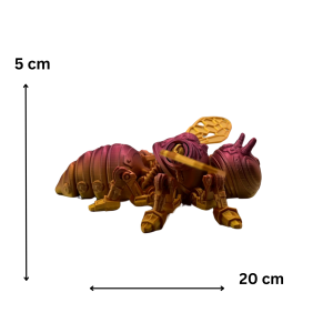 zabawka przegubowa osa różowe złoto  - zdjęcie 1