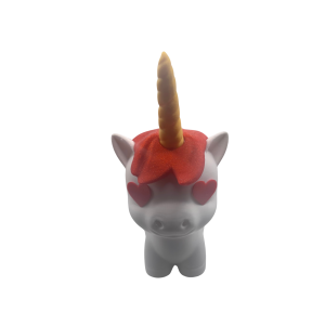 Dolarsowy brokatowo czerwony jednorożec skarbonka otwierany - zdjęcie 5