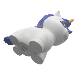 Dolarsowy brokatowo czerwony jednorożec skarbonka otwierany - zdjęcie 10