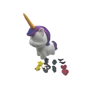 Skarbonka jednorożec o galaktyczno filoletowej grzywie magicznie różowa  - zdjęcie 10