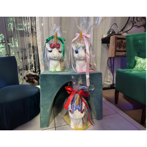 Skarbonka jednorożec o galaktyczno filoletowej grzywie magicznie różowa  - zdjęcie 15