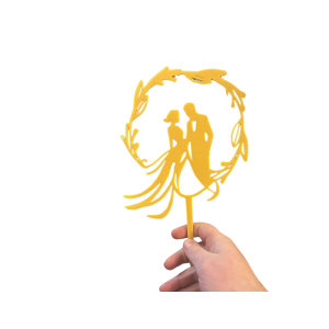 Topper rocznica ślubu para ślub złoty - zdjęcie 1