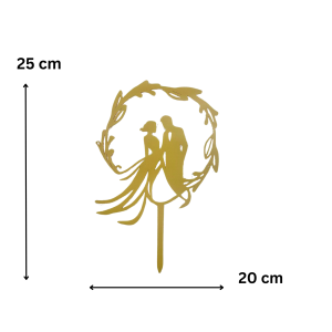 Topper rocznica ślubu para ślub złoty - zdjęcie 2