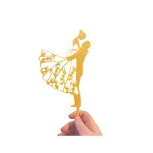 Taniec pary młodej topper rocznica ślubu para ślub złoty - zdjęcie 1