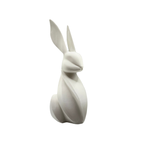 🐇 Zajączek wielkanocny designerski dekoracja 3D nowoczesny figurka prezent - zdjęcie 2