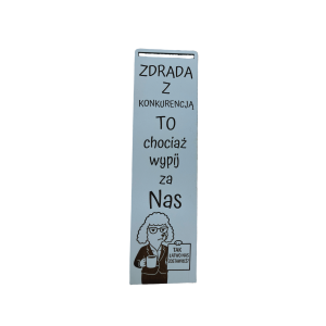prezent na pożegnanie z pracy | BIUROWA PSINA | unikalny humor biurowy Pudełko na wino z zabawnym napisem - zdjęcie 3