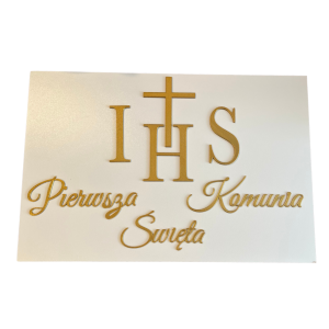 Dekoracyjna tablica Pierwsza Komunia Personalizowana plansza powitalna imię - zdjęcie 2