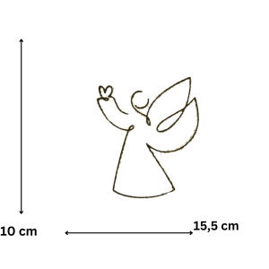 Topper boczny Pierwsza Komunia Święta Chrzest Święty Dekoracja anioł zielony - zdjęcie 2