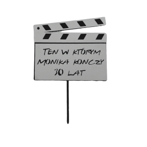 Toppery na tort 🎂 urodziny Dekoracja na tort z motywem Friends klaps filmowy dekoracja tortu 4 elementy - zdjęcie 5